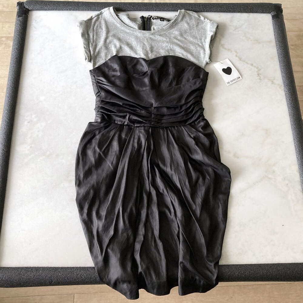 NWT! New with tags Elizabeth & James black & grey dress, round neck (size 4)